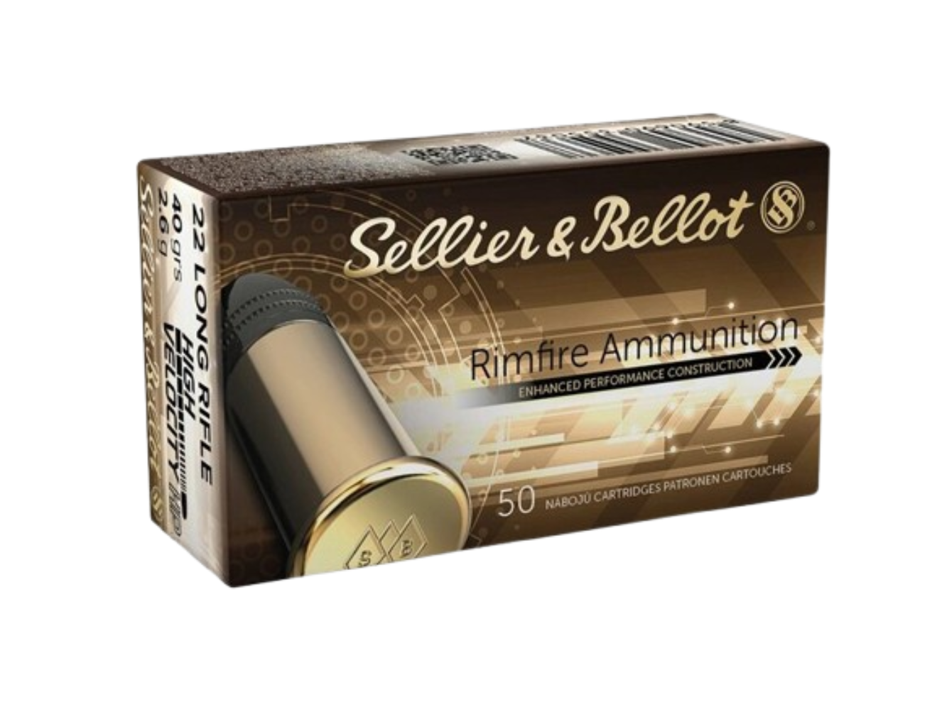 Sellier&Bellot 22LR HIGH VELOCITY 2,6g/40gr