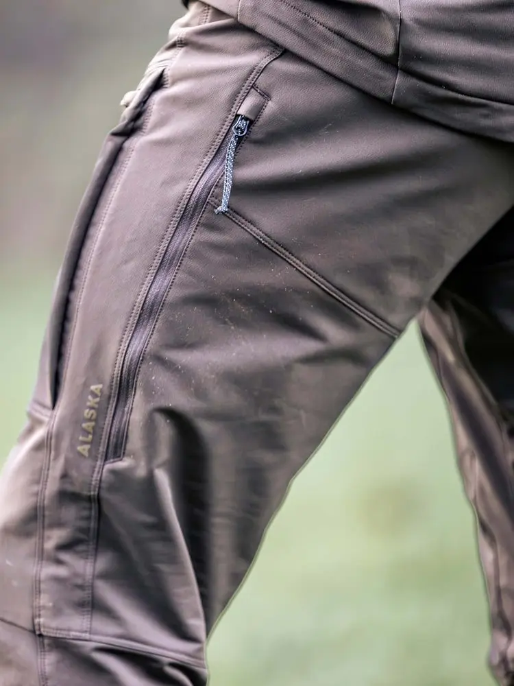 Alaska Chaser Stretch, Solid Brown Hlače - Slika 5